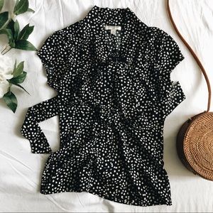 Banana Republic Tie Neck Blouse